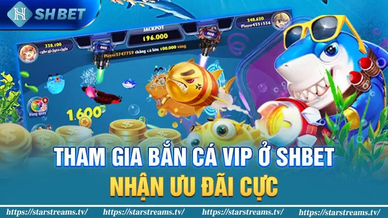 Khám Phá 6 Top Game Bắn Cá Đổi Thưởng 2024 Thắng Tiền Đậm 4 Tham gia bắn cá VIP ở SHBET nhận ưu đãi cực